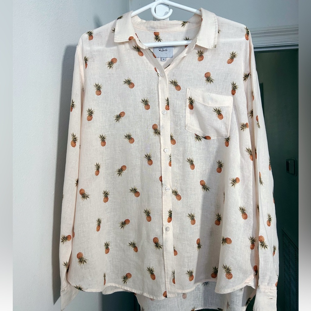 RAILS Charli Shirt In Blush Pinas